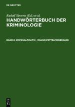 Cover-Bild Handwörterbuch der Kriminologie / Kriminalpolitik - Rauschmittelmißbrauch