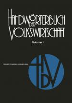Cover-Bild Handwörterbuch der Volkswirtschaft