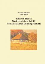 Cover-Bild Heinrich Blunck Werkverzeichnis