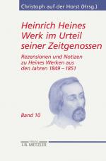 Cover-Bild Heinrich Heines Werk im Urteil seiner Zeitgenossen