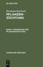 Cover-Bild Hermann Kuckuck: Pflanzenzüchtung / Grundzüge der Pflanzenzüchtung