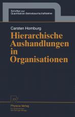 Cover-Bild Hierarchische Aushandlungen in Organisationen