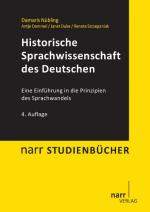 Cover-Bild Historische Sprachwissenschaft des Deutschen