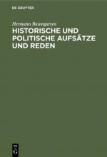 Cover-Bild Historische und politische Aufsätze und Reden