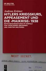 Cover-Bild Hitlers Kriegskurs, Appeasement und die „Maikrise“ 1938