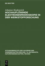 Cover-Bild Hochauflösende Elektronenmikroskopie in der Werkstofforschung