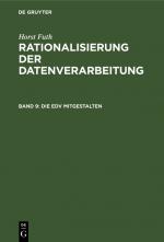 Cover-Bild Horst Futh: Rationalisierung der Datenverarbeitung / Die EDV mitgestalten
