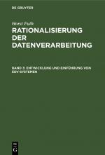 Cover-Bild Horst Futh: Rationalisierung der Datenverarbeitung / Entwicklung und Einführung von EDV-Systemen
