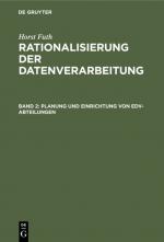 Cover-Bild Horst Futh: Rationalisierung der Datenverarbeitung / Planung und Einrichtung von EDV-Abteilungen