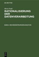 Cover-Bild Horst Futh: Rationalisierung der Datenverarbeitung / Rechenzentrumsorganisation