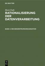 Cover-Bild Horst Futh: Rationalisierung der Datenverarbeitung / Rechenzentrumsorganisation