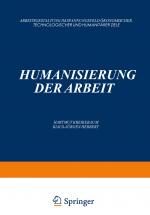 Cover-Bild Humanisierung der Arbeit