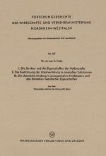Cover-Bild I. Die Struktur und die Eigenschaften der Halbmetalle. II. Die Bestimmung der Atomverteilung in amorphen Substanzen. III. Die chemische Bindung in anorganischen Festkörpern und das Entstehen metallischer Eigenschaften
