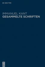 Cover-Bild Immanuel Kant: Gesammelte Schriften. Abtheilung I: Werke ̶ Neuedition / Schriften 1757-1777