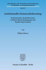 Cover-Bild Institutionelle Stimmrechtsberatung.