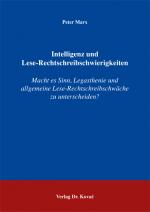 Cover-Bild Intelligenz und Lese-Rechtschreibschwierigkeiten