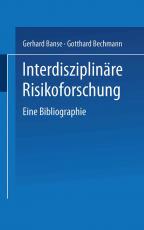 Cover-Bild Interdisziplinäre Risikoforschung