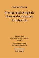 Cover-Bild International zwingende Normen des deutschen Arbeitsrechts