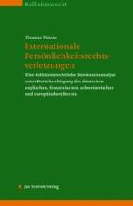 Cover-Bild Internationale Persönlichkeitsrechtsverletzungen
