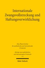 Cover-Bild Internationale Zwangsvollstreckung und Haftungsverwirklichung