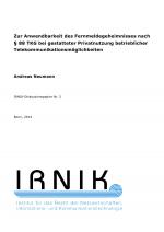 Cover-Bild IRNIK-Diskussionspapiere / IRNIK-Diskussionspapier Nr. 3