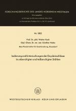 Cover-Bild Isolierung und Untersuchungen der Oxydeinschlüsse in unberuhigten und teilberuhigten Stählen