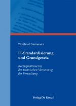Cover-Bild IT-Standardisierung und Grundgesetz