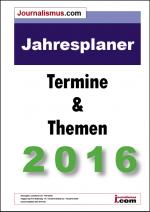Cover-Bild Jahresplaner 2016 –  Die Terminvorschau 2016