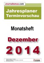 Cover-Bild Jahresplaner Terminvorschau  –  Monatsheft Dezember 2014
