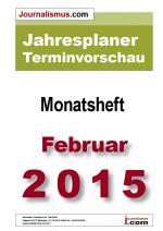 Cover-Bild Jahresplaner Terminvorschau  –  Monatsheft Februar 2015