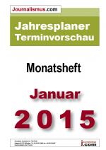Cover-Bild Jahresplaner Terminvorschau  –  Monatsheft Januar 2015