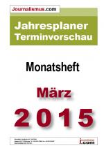 Cover-Bild Jahresplaner Terminvorschau  –  Monatsheft März 2015