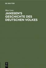 Cover-Bild Janssen’s Geschichte des deutschen Volkes