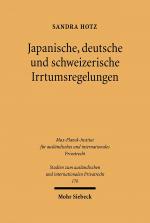 Cover-Bild Japanische, deutsche und schweizerische Irrtumsregelungen