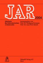 Cover-Bild JAR. Jahrbuch des schweizerischen Arbeitsrechts / JAR 2004. Übersicht über das Jahr 2003