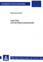 Cover-Bild Jean Paul und die Naturwissenschaft