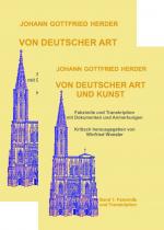 Cover-Bild Johann Gottfried Herder: VON DEUTSCHER ART UND KUNST