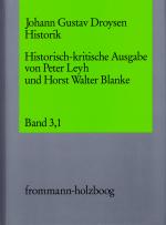 Cover-Bild Johann Gustav Droysen: Historik / Band 3,1
