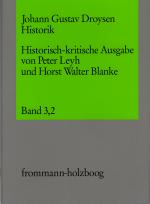 Cover-Bild Johann Gustav Droysen: Historik / Band 3,2