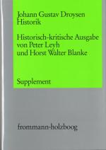 Cover-Bild Johann Gustav Droysen: Historik / Supplementband