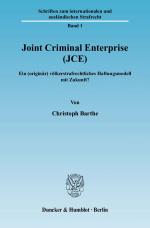 Cover-Bild Joint Criminal Enterprise (JCE).