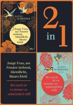 Cover-Bild Junge Frau, am Fenster stehend, Abendlicht, blaues Kleid - Bei euch ist es immer so unheimlich still