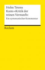 Cover-Bild Kants »Kritik der reinen Vernunft«