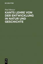 Cover-Bild Kants Lehre von der Entwicklung in Natur und Geschichte