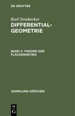 Cover-Bild Karl Strubecker: Differentialgeometrie / Theorie der Flächenmetrik