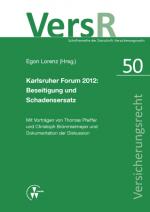 Cover-Bild Karlsruher Forum 2012: Beseitigung und Schadensersatz