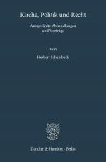 Cover-Bild Kirche, Politik und Recht.