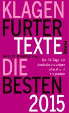 Cover-Bild Klagenfurter Texte. Die Besten 2015