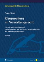 Cover-Bild Klausurenkurs im Verwaltungsrecht