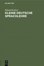 Cover-Bild Kleine deutsche Sprachlehre
